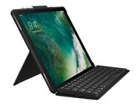 Logitech Slim Combo - Clavier et étui - rétroéclairé - Apple Smart connector - français (AZERTY) bleu classique étui - pour Apple 12.9-inch iPad Pro (1ère génération, 2e génération) 920-008424