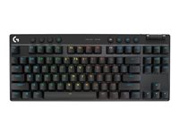 Logitech G PRO X TKL - Clavier - backlit - Bluetooth, 2.4 GHz - AZERTY - Français - commutateur : Tactile - blanc 920-012145