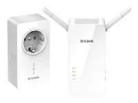 D-Link PowerLine DHP-W611AV - AV2 1000 Wireless AC1200 Starter Kit - pont - GigE, HomePlug AV (HPAV) 2.0, IEEE 1901 - 802.11a/b/g/n/ac - Bi-bande - Branchement mural DHP-W611AV