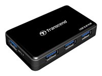 Transcend HUB3 - Concentrateur (hub) - 4 x SuperSpeed USB 3.0 - de bureau - pour Intel Next Unit of Computing 11 Essential Kit - NUC11ATKPE TS-HUB3K