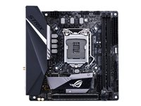 ASUS ROG STRIX H370-I GAMING - Carte-mère - mini ITX - Socket LGA1151 - H370 - USB 3.1 Gen 1, USB 3.1 Gen 2, USB-C Gen1 - Bluetooth, 2 x Gigabit LAN, Wi-Fi - carte graphique embarquée (unité centrale requise) - audio HD (8 canaux) ROG STRIX H370-I GAMING