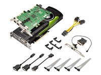 NVIDIA Quadro M6000 - Carte graphique - Quadro M6000 - 12 Go GDDR5 - PCIe 3.0 x16 - DVI, 4 x DisplayPort - avec carte d'interface complémentaire NVIDIA Quadro Sync VCQM6000SYNC-PB