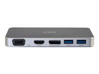 C2G USB C Docking Station with HDMI, DisplayPort and VGA - Station d'accueil - USB-C - VGA, HDMI, DP 88845