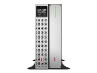 APC Smart-UPS en ligne - Onduleur (rack-montable) - CA 220/230 V - 2700 Watt - 3000 VA - USB, Ethernet 10/100/1000, serial - connecteurs de sortie : 8 - 4U - 1.83 m cordon - noir, argent - avec APC UPS Network Management Card SRTL3000RM4UXLI-NC