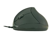 MCL Samar SS-617GU/N - Souris verticale - ergonomique - pour gauchers - optique - 3 boutons - filaire - USB - noir SS-617GU/N