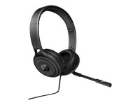 HP 500 - Micro-casque - pleine taille - filaire - USB - pour OMEN by HP 15; OMEN Obelisk by HP 875; Envy 17; ENVY x360; Pavilion 15; Spectre 13 1NC57AA#ABB