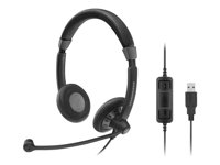 Sennheiser SC 70 USB MS - Culture Plus - micro-casque - sur-oreille - filaire - Suppresseur de bruit actif - USB - noir 506502