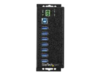 StarTech.com Hub USB 3.0 industriel à 7 ports - Alimentation externe - Protection contre DES et les surtensions jusqu'à 350 W (HB30A7AME) - Concentrateur (hub) - 7 x USB 3.2 Gen 1 - Montage sur rail DIN, fixation murale - Conformité TAA - pour P/N: ITB20D3250 HB30A7AME