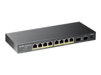 Zyxel GS1100-10HP - Commutateur - non géré - 8 x 10/100/1000 (PoE+) + 2 x Gigabit SFP - Ordinateur de bureau - PoE+ (130 W) ZY-GS110010HP