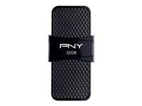PNY Duo-Link On-the-Go - Clé USB - 32 Go - USB 3.1 / micro USB P-FD32GOTGSLMB-GE