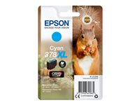 Epson 378XL - 9.3 ml - XL - cyan - originale - emballage coque avec alarme radioélectrique/ acoustique - cartouche d'encre - pour Expression Home XP-8605, XP-8606; Expression Home HD XP-15000; Expression Photo XP-8500 C13T37924020