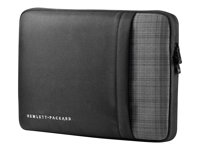 HP Ultrabook Professional Sleeve - Housse d'ordinateur portable - 12.5" - noir avec motif écossais gris - pour EliteBook 1030 G1, 725 G3, 725 G4, 820 G3, 820 G4; EliteBook Folio G1; EliteBook x360 1020 G2; Pro Slate 12, 8; Pro Tablet 608 G1; Pro x2 612 G2; ProBook 11 G1 EE; ProBook x360 11 G3 EE, 11 G4 EE, 11 G5 EE; x2 201 G2; Elite x2 G4; Stream Pro 11 G5 F7Z98AA