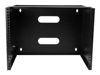 StarTech.com Rack de serveur mural 8U 12" en acier solide pour équipment peu profond - Support mural pour panneau de brassage (WALLMOUNT8) - Armoire - montable sur mur - noir - 8U - 12" WALLMOUNT8