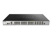 D-Link DGS 3630-28TC - Commutateur - C3 - Géré - 20 x 10/100/1000 + 4 x SFP Gigabit combiné + 4 x 10 Gigabit SFP+ - Montable sur rack DGS-3630-28TC/SI/E