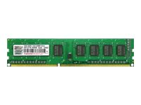 Transcend - DDR3 - module - 1 Go - DIMM 240 broches - 1333 MHz / PC3-10600 - CL9 - mémoire sans tampon - non ECC - pour Acer Aspire M3470, Z1620; Gigabyte GA-970, H61; HP Pavilion P6, P7; SUPERMICRO X9SCD TS128MLK64V3U