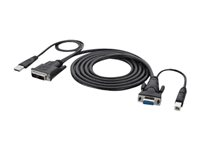 Belkin Secure KVM Cable Kit - Câble vidéo / USB - USB, DVI-A (M) pour HD-15 (VGA), USB type B (M) - 3.1 m - B2B - pour P/N: F1DN102U, F1DN104U, F1DN108U F1D9007B10
