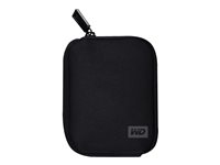 WD My Passport WDBABK0000NBK - Sacoche de transport pour unité de stockage - noir - pour My Passport Essential WDBAAA4000, WDBAAA5000, WDBACY7500; My Passport for Mac WDBAAB2500 WDBABK0000NBK-ERSN