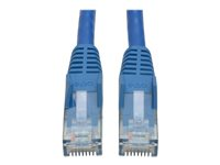 Tripp Lite 15ft Cat6 Gigabit Snagless Molded Patch Cable RJ45 M/M Blue 15' - Cordon de raccordement - RJ-45 (M) pour RJ-45 (M) - 4.6 m - UTP - CAT 6 - moulé, sans crochet, bloqué - bleu N201-015-BL