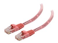 C2G Cat5e Booted Unshielded (UTP) Network Patch Cable - Cordon de raccordement - RJ-45 (M) pour RJ-45 (M) - 7 m - UTP - CAT 5e - moulé, sans crochet, bloqué - rose 83622