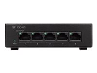 Cisco Small Business SF110D-05 - Commutateur - non géré - 5 x 10/100 - de bureau, fixation murale - Tension CC SF110D-05-EU