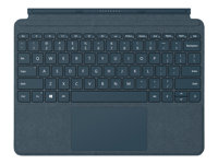 Microsoft Surface Go Signature Type Cover - Clavier - avec trackpad, accéléromètre - rétroéclairé - Français - bleu cobalt - commercial - pour Surface Go KCT-00024