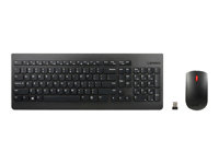 Lenovo Essential Wireless Combo - Ensemble clavier et souris - sans fil - 2.4 GHz - US avec le symbole de l'euro 4X30M39497