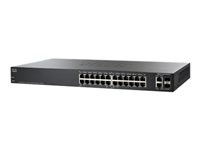 Cisco Small Business Smart SF200-24P - Commutateur - Géré - 12 x 10/100 (PoE) + 12 x 10/100 + 2 x SFP Gigabit combiné - Ordinateur de bureau, Montable sur rack - PoE SLM224PT-EU