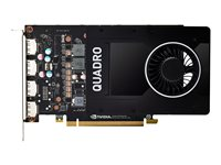 NVIDIA Quadro P2200 - Carte graphique - Quadro P2200 - 5 Go GDDR5X - PCIe 3.0 x16 - 4 x DisplayPort - promo - pour Workstation Z2 G4 (MT), Z2 G5 (tour), Z4 G4, Z6 G4, Z8 G4; ZCentral 4R 6YT67AT