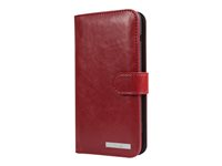 Doro Wallet case - Étui à rabat pour téléphone portable - rouge - pour DORO 8035 7457