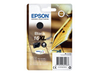 Epson 16XL - 6.5 ml - XL - noir - original - emballage coque avec alarme radioélectrique/ acoustique - cartouche d'encre - pour WorkForce WF-2010, 2510, 2520, 2530, 2540, 2630, 2650, 2660, 2750, 2760 C13T16314022