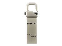 PNY Hook Attaché 3.0 - Clé USB - 128 Go - USB 3.0 FDU128HOOK30-EF