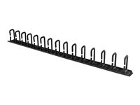 StarTech.com Panneau de gestion de câbles 0U de 91 cm pour rack - Guide-câbles avec anneaux - Organisateur pour câbles (CMVER20UD) - Kit de gestion des câbles à anneaux en D - 91.4 cm - noir - 20U - pour P/N: RK2537BKM, RK4242BK24, RK4242BK30 CMVER20UD