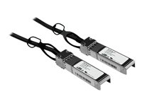 StarTech.com Câble réseau passif SFP+ 10 GbE à connexion directe twinax en cuivre de 1 m - Cordon SFP+ 10GBase-CU compatible Cisco - Câble à attache directe - SFP+ pour SFP+ - 1 m - twinaxial - pour P/N: ET10GSFP, PEX10000SFPI, PEX10GSFP4I, PEX20000SFPI SFPCMM1M