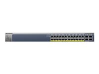 NETGEAR GS728TPP - Commutateur - L3 Lite - Géré - 24 x 10/100/1000 (PoE+) + 4 x SFP - Ordinateur de bureau, Montable sur rack - PoE+ (384 W) GS728TPP-100EUS