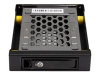 StarTech.com Rack disque dur 3.5 vers 2.5 - Échange à chaud - Backplane HDD SSD - Anti-vibration - Rack amovible - Baie disque dur 3,5" - Adaptateur pour baie de stockage - 3,5" à 2,5" - noir SATBP125VP