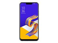 ASUS ZenFone 5Z (ZS620KL) - Smartphone - double SIM - 4G LTE - 64 Go - microSDXC slot - GSM - 6.2" - 2246 x 1080 pixels (402 ppi) - IPS+ - RAM 6 Go (caméra avant de 8 mégapixels) - 2x caméras arrière - Android - noir minuit 90AZ01R1-M00240