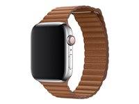 Apple 44mm Leather Loop - Bracelet de montre pour montre intelligente - taille Large - marron selle - pour Watch (42 mm, 44 mm, 45 mm) MXAG2ZM/A