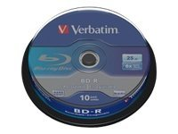 Verbatim - 10 x BD-R - 25 Go 6x - spindle 43742