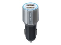 TP-Link CP220 - Adaptateur d'alimentation pour voiture - 24 Watt - 2.4 A - 2 connecteurs de sortie (USB) CP220