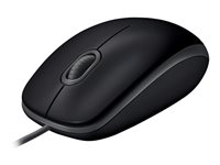 Logitech B110 Silent - Souris - droitiers et gauchers - optique - 3 boutons - filaire - USB 910-005508