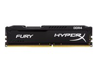 HyperX FURY - DDR4 - 16 Go: 2 x 8 Go - DIMM 288 broches - 2133 MHz / PC4-17000 - CL14 - 1.2 V - mémoire sans tampon - non ECC - noir HX421C14FB2K2/16