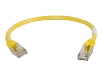 C2G Cat5e Booted Shielded (STP) Network Patch Cable - Cordon de raccordement - RJ-45 (M) pour RJ-45 (M) - 4 m - STP - CAT 5e - Moulé - jaune 83813