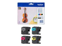 Brother LC127XL Value Pack - Pack de 4 - haute capacité - noir, jaune, cyan, magenta - original - blister - cartouche d'encre - pour Brother DCP-J4110DW, MFC-J4410DW, MFC-J4510DW, MFC-J4610DW, MFC-J4710DW LC127XLVALBP